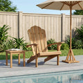 vidaXL Ogród Adirondack Chair naturalny Lite drewno teakowe