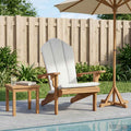 vidaXL Ogród Adirondack Chair naturalny Lite drewno teakowe