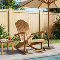 vidaXL Krzesło bujane Adirondack do ogrodu naturalny