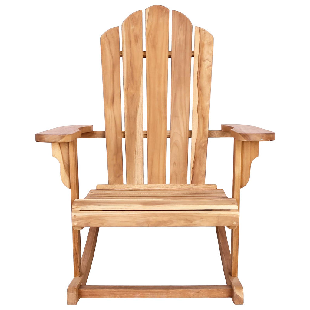 vidaXL Krzesło bujane Adirondack do ogrodu naturalny
