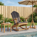 vidaXL Krzesło bujane Adirondack do ogrodu naturalny