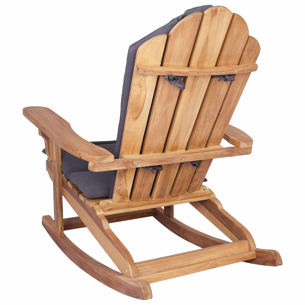 vidaXL Krzesło bujane Adirondack do ogrodu naturalny