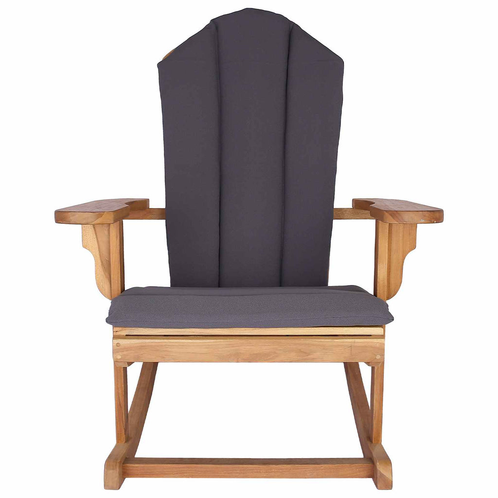 vidaXL Krzesło bujane Adirondack do ogrodu naturalny
