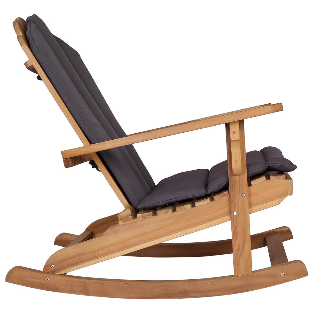 vidaXL Krzesło bujane Adirondack do ogrodu naturalny