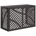 vidaXL Pokrywa do klimatyzatora Czarny 90 x 40 x 60 cm Stal