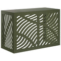 vidaXL Pokrywa do klimatyzatora Oliwkowy zielony 90 x 40 x 60 cm Stal