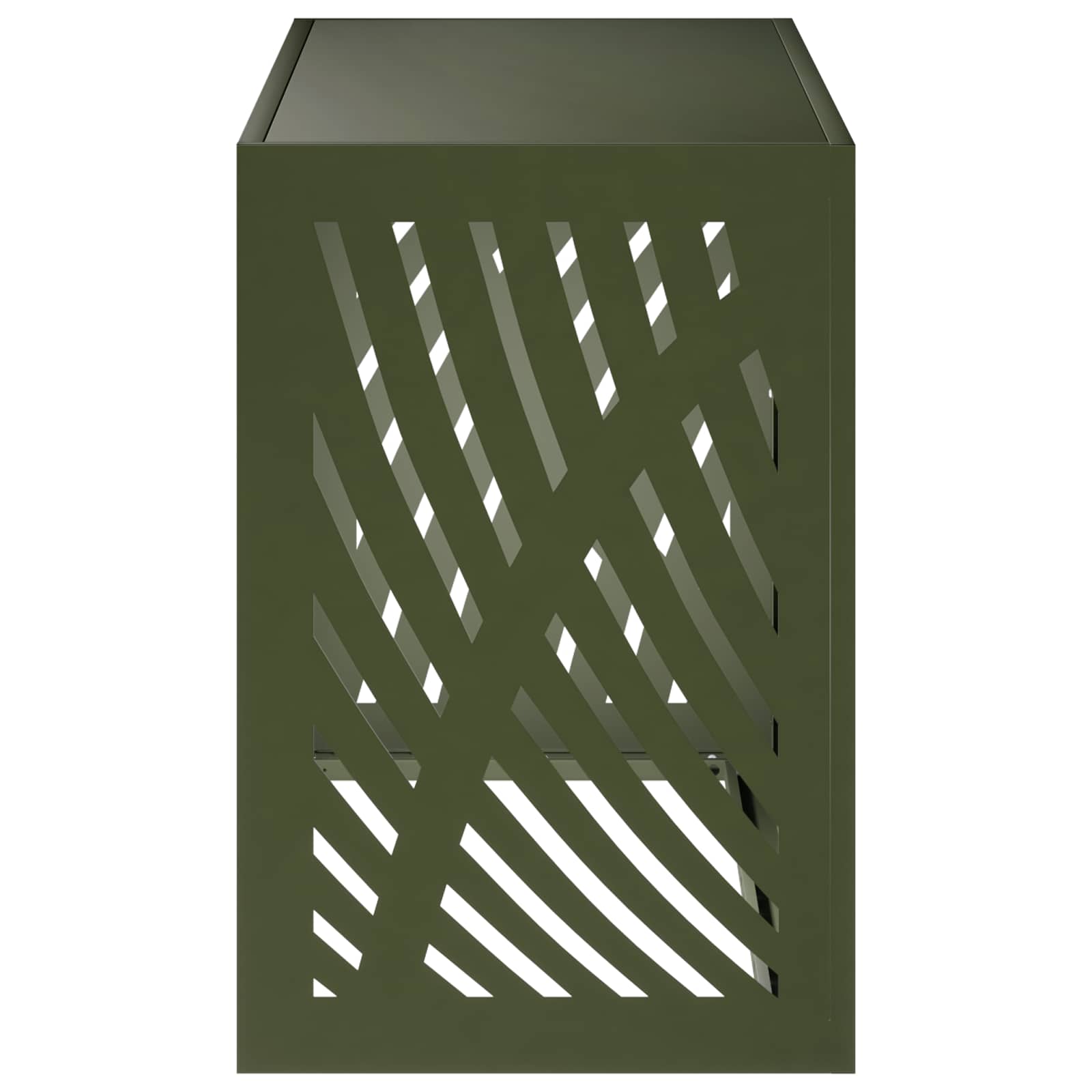 vidaXL Pokrywa do klimatyzatora Oliwkowy zielony 90 x 40 x 60 cm Stal