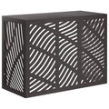 vidaXL Pokrywa do klimatyzatora Czarny 110 x 50 x 80 cm Stal