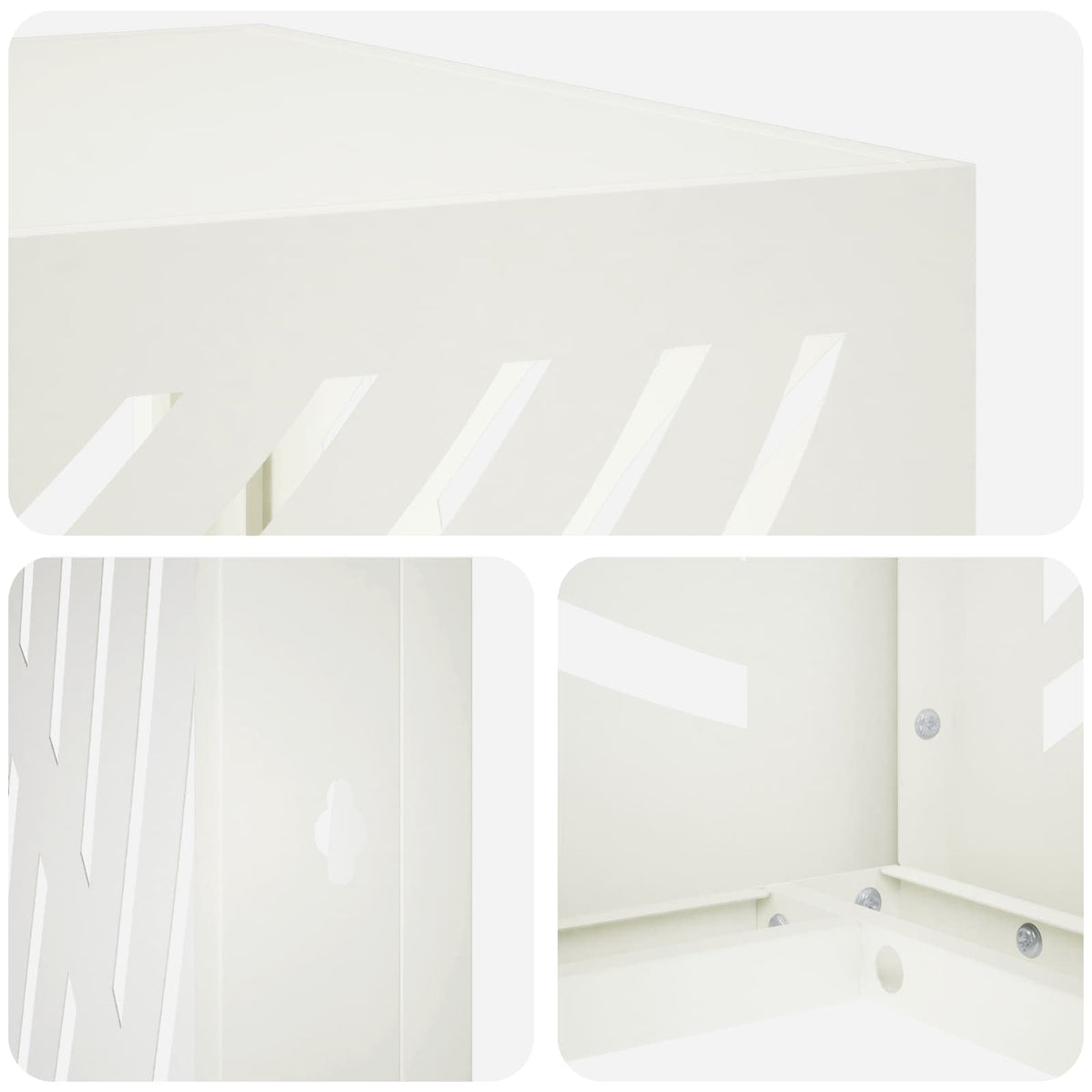 vidaXL Pokrywa do klimatyzatora Biały 110 x 50 x 105 cm Stal