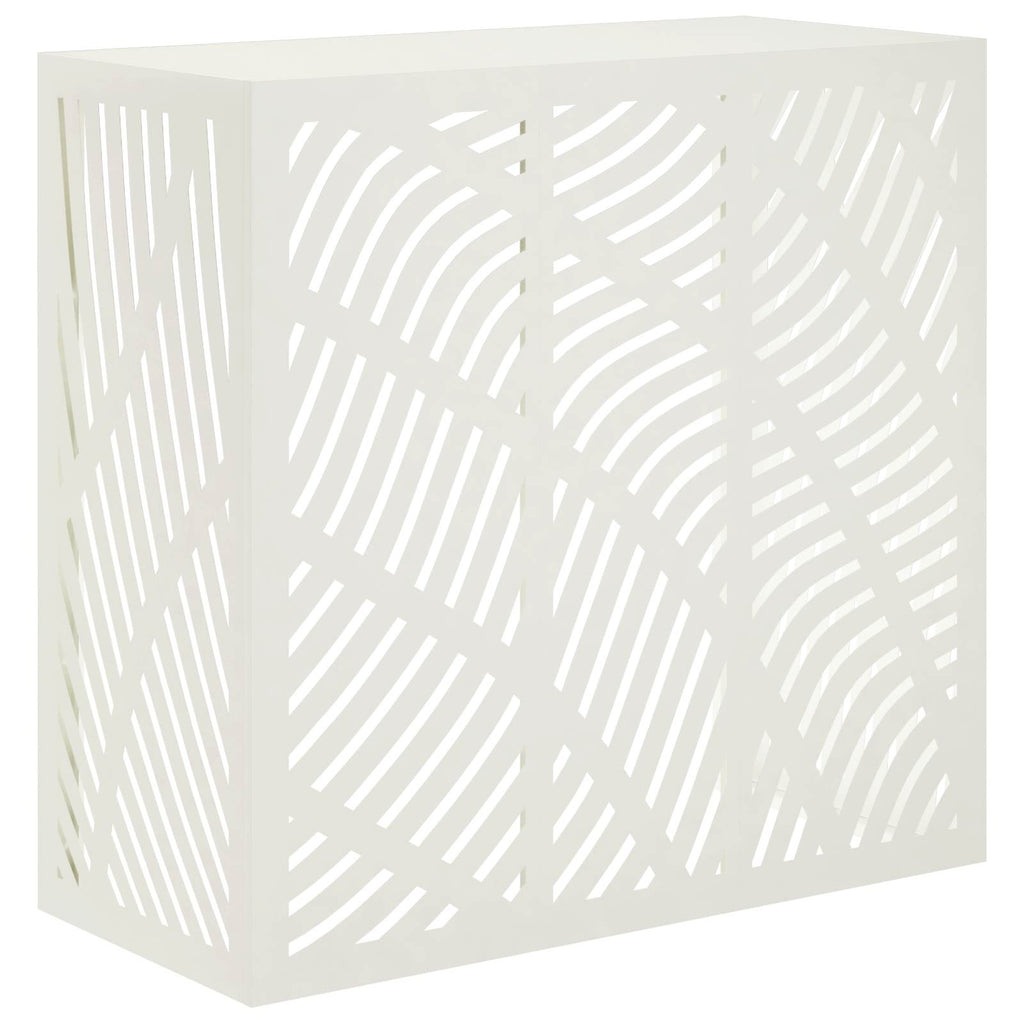 vidaXL Pokrywa do klimatyzatora Biały 110 x 50 x 105 cm Stal