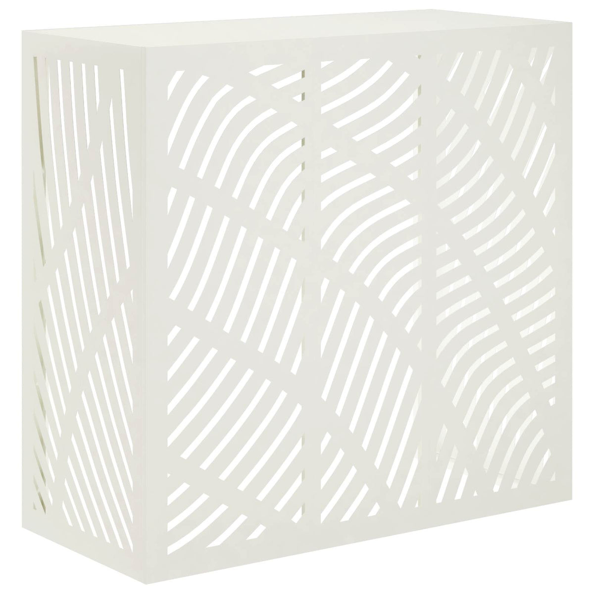 vidaXL Pokrywa do klimatyzatora Biały 110 x 50 x 105 cm Stal