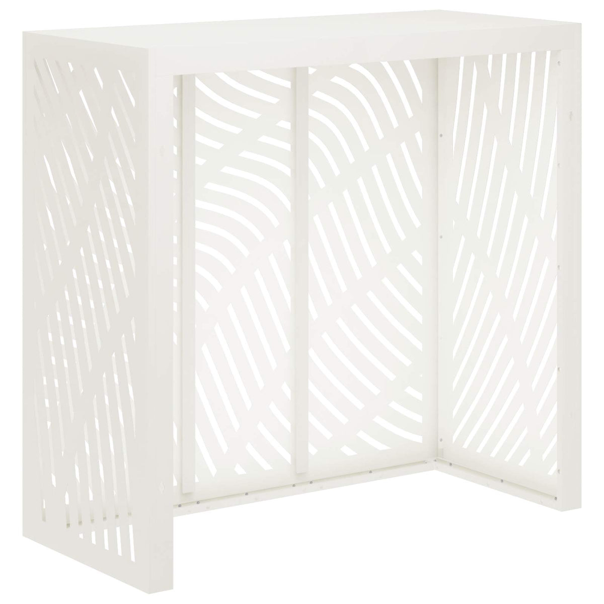 vidaXL Pokrywa do klimatyzatora Biały 110 x 50 x 105 cm Stal