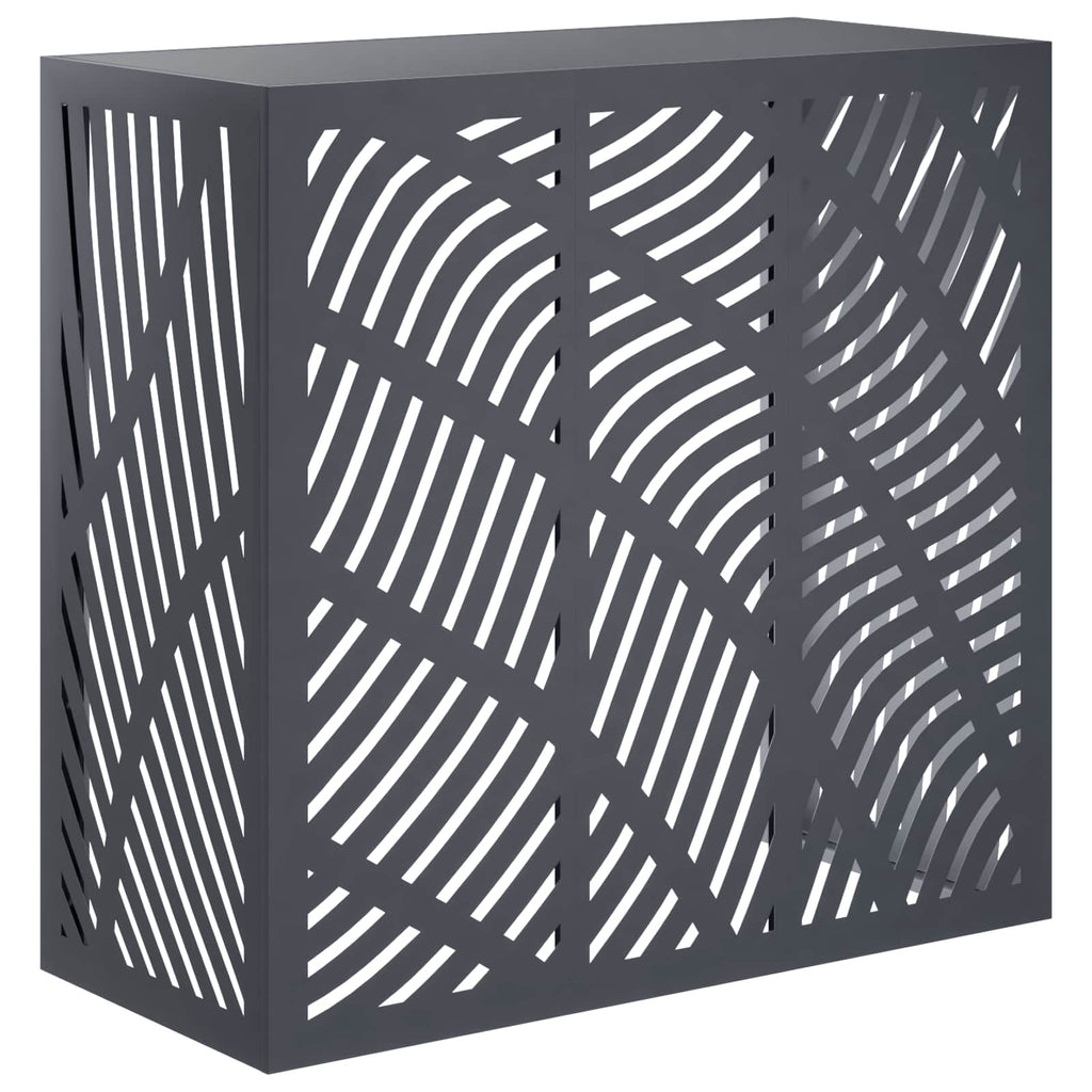 vidaXL Pokrywa do klimatyzatora antracytowy 110 x 50 x 105 cm Stal