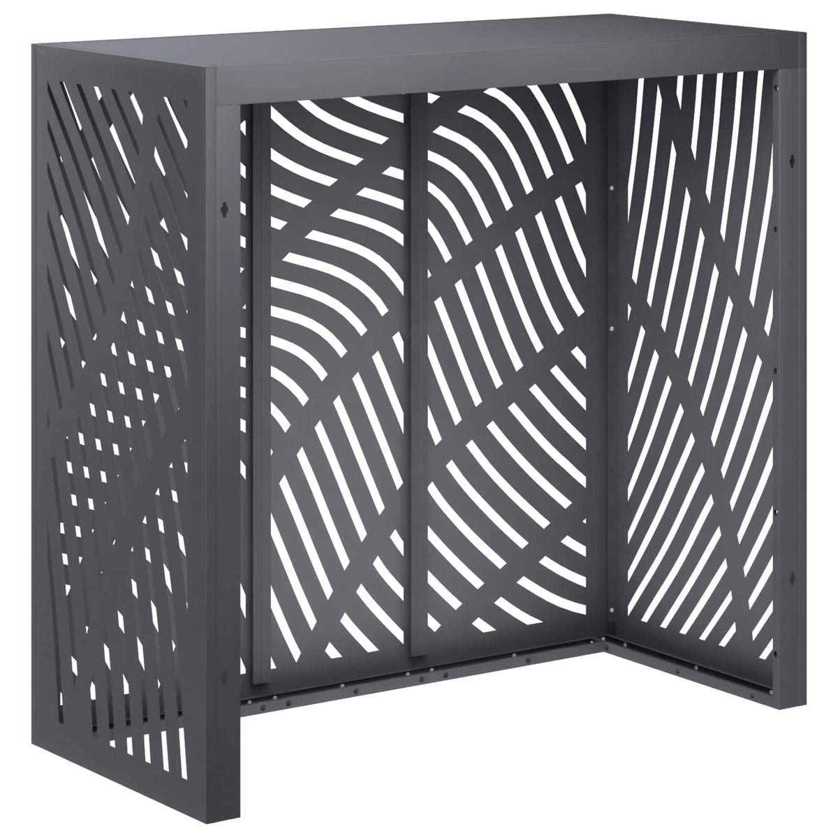 vidaXL Pokrywa do klimatyzatora antracytowy 110 x 50 x 105 cm Stal