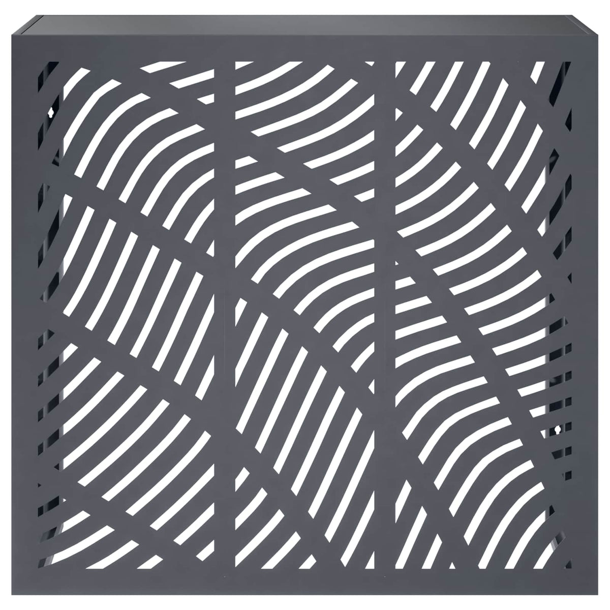 vidaXL Pokrywa do klimatyzatora antracytowy 110 x 50 x 105 cm Stal