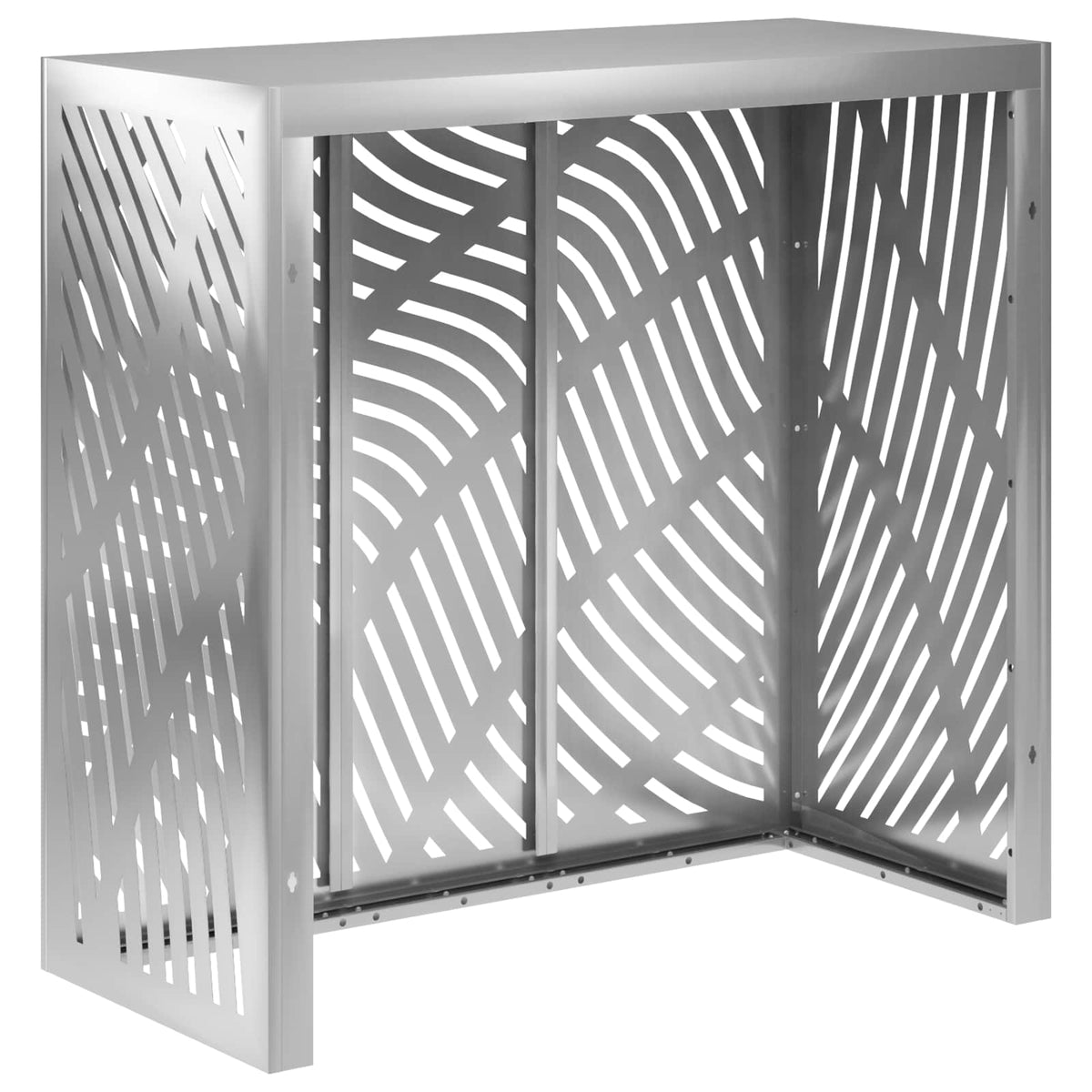 vidaXL Pokrywa do klimatyzatora srebrny 110 x 50 x 105 cm