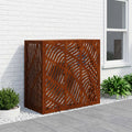 vidaXL Pokrywa do klimatyzatora Rdzawy 110 x 50 x 105 cm