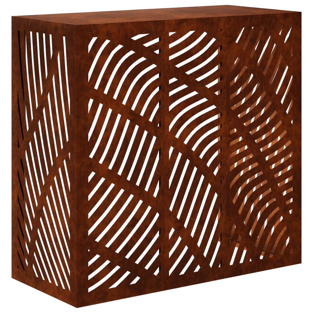 vidaXL Pokrywa do klimatyzatora Rdzawy 110 x 50 x 105 cm