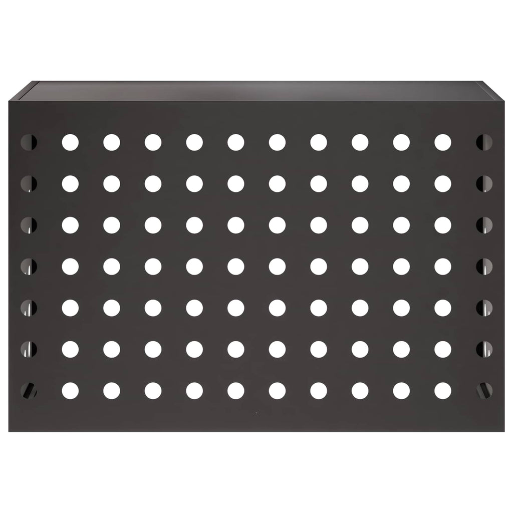 vidaXL Pokrywa do klimatyzatora Czarny 90 x 40 x 60 cm Stal