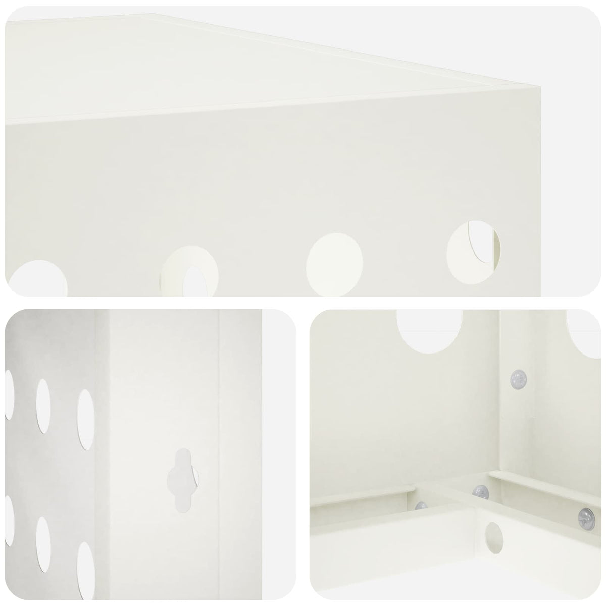 vidaXL Pokrywa do klimatyzatora Biały 90 x 40 x 60 cm Stal