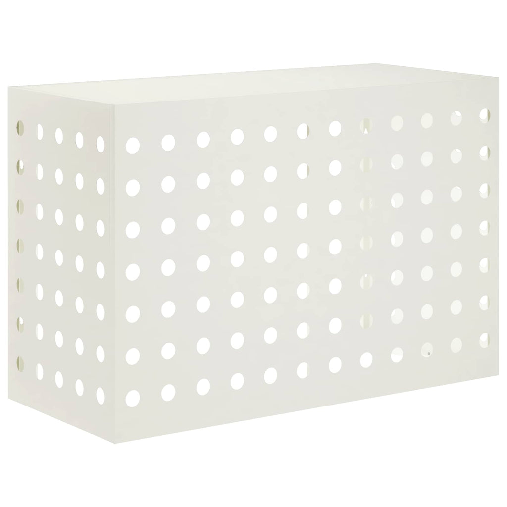 vidaXL Pokrywa do klimatyzatora Biały 90 x 40 x 60 cm Stal