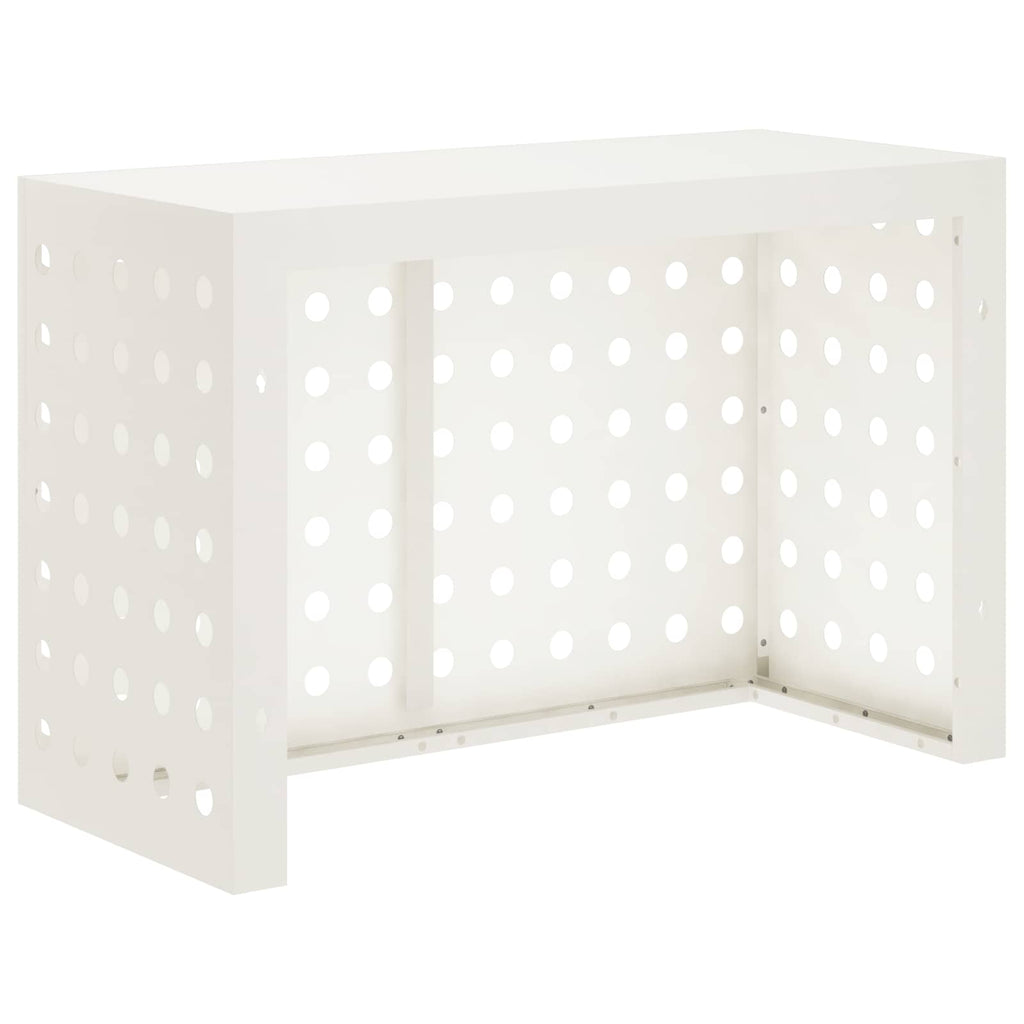 vidaXL Pokrywa do klimatyzatora Biały 90 x 40 x 60 cm Stal