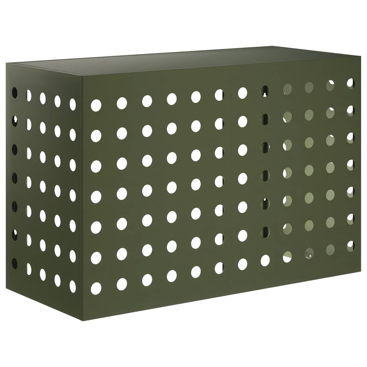 vidaXL Pokrywa do klimatyzatora Oliwkowy zielony 90 x 40 x 60 cm Stal