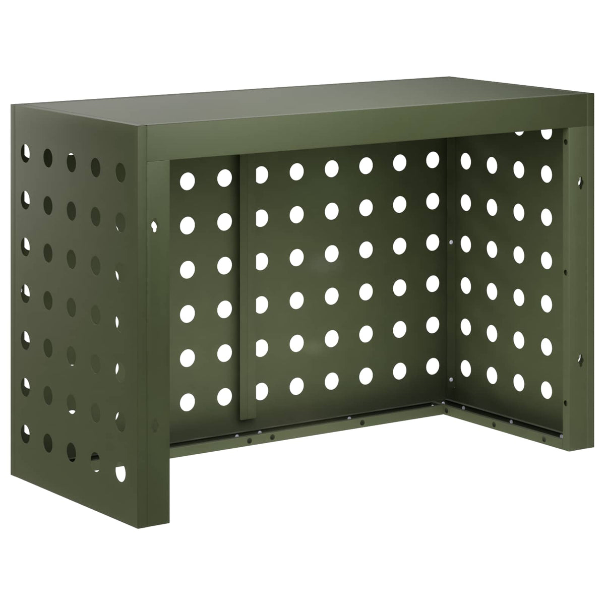 vidaXL Pokrywa do klimatyzatora Oliwkowy zielony 90 x 40 x 60 cm Stal