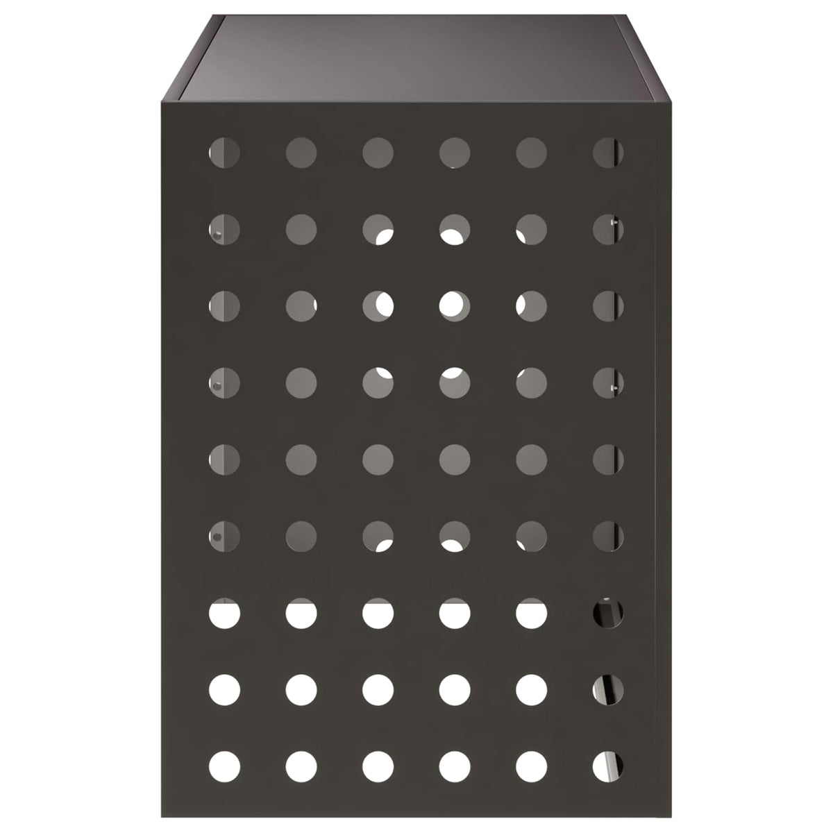 vidaXL Pokrywa do klimatyzatora Czarny 100 x 50 x 70 cm Stal