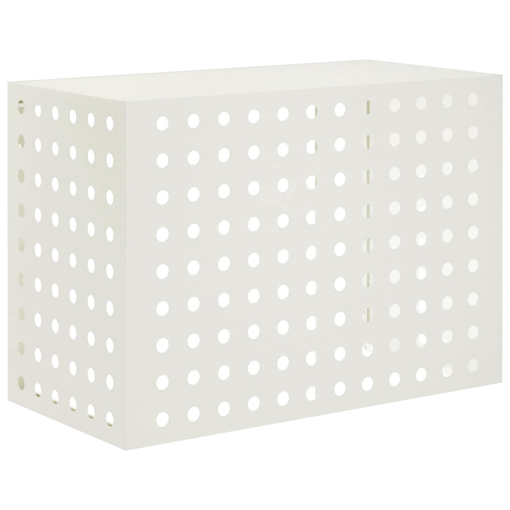 vidaXL Pokrywa do klimatyzatora Biały 100 x 50 x 70 cm Stal