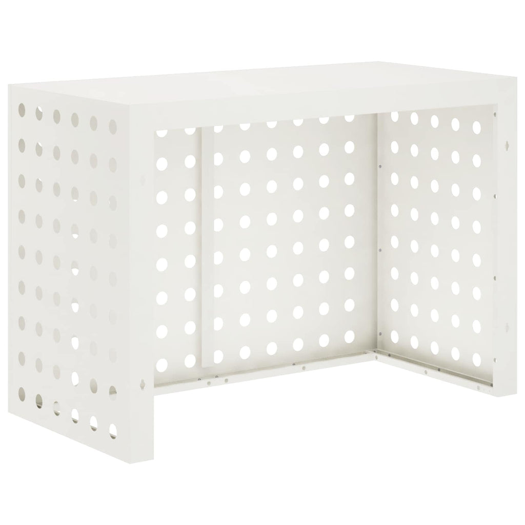 vidaXL Pokrywa do klimatyzatora Biały 100 x 50 x 70 cm Stal
