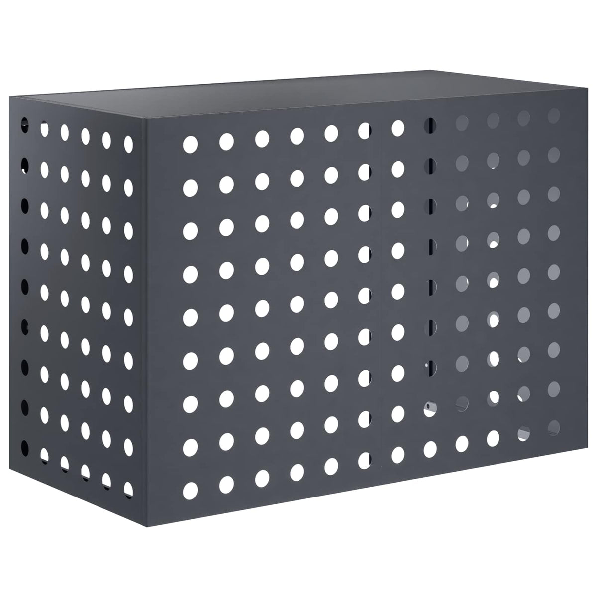 vidaXL Pokrywa do klimatyzatora antracytowy 100 x 50 x 70 cm Stal