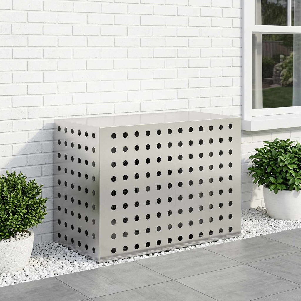 vidaXL Pokrywa do klimatyzatora srebrny 100 x 50 x 70 cm