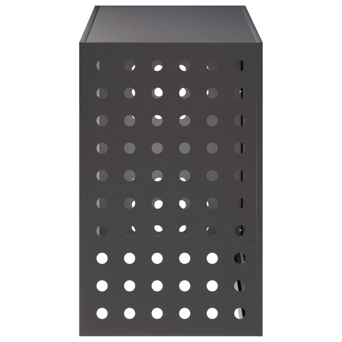 vidaXL Pokrywa do klimatyzatora Czarny 110 x 50 x 80 cm Stal