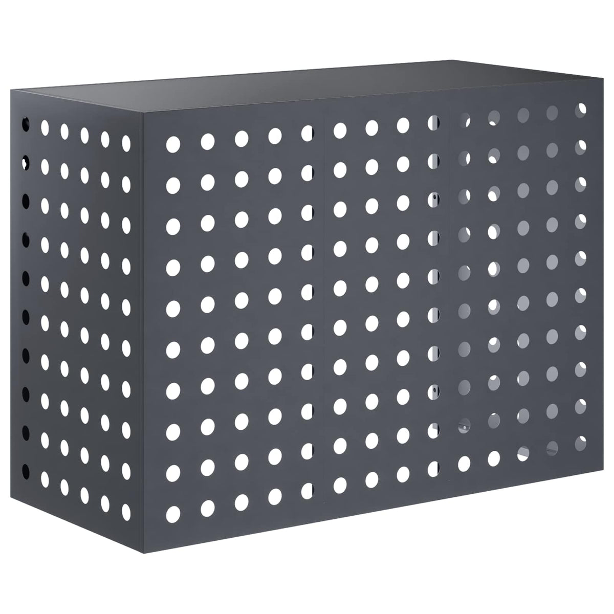vidaXL Pokrywa do klimatyzatora antracytowy 110 x 50 x 80 cm Stal