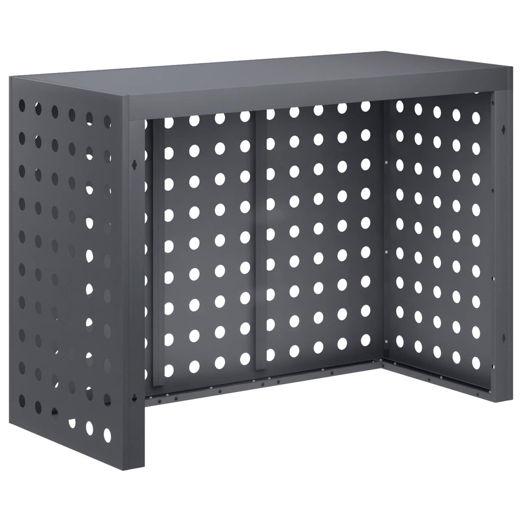 vidaXL Pokrywa do klimatyzatora antracytowy 110 x 50 x 80 cm Stal
