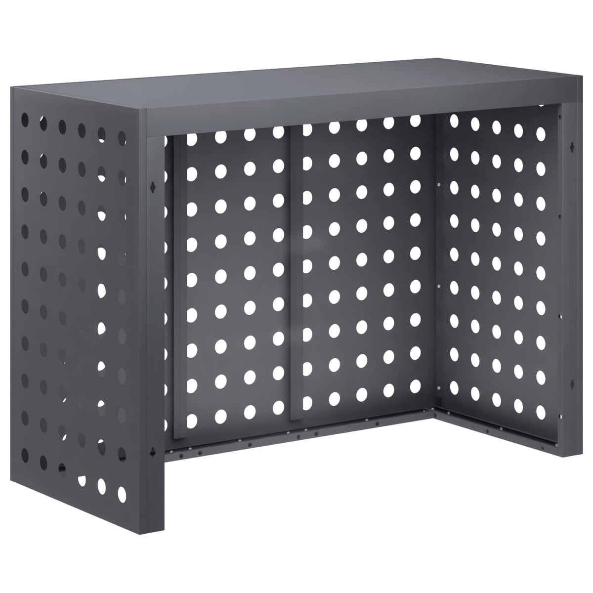 vidaXL Pokrywa do klimatyzatora antracytowy 110 x 50 x 80 cm Stal