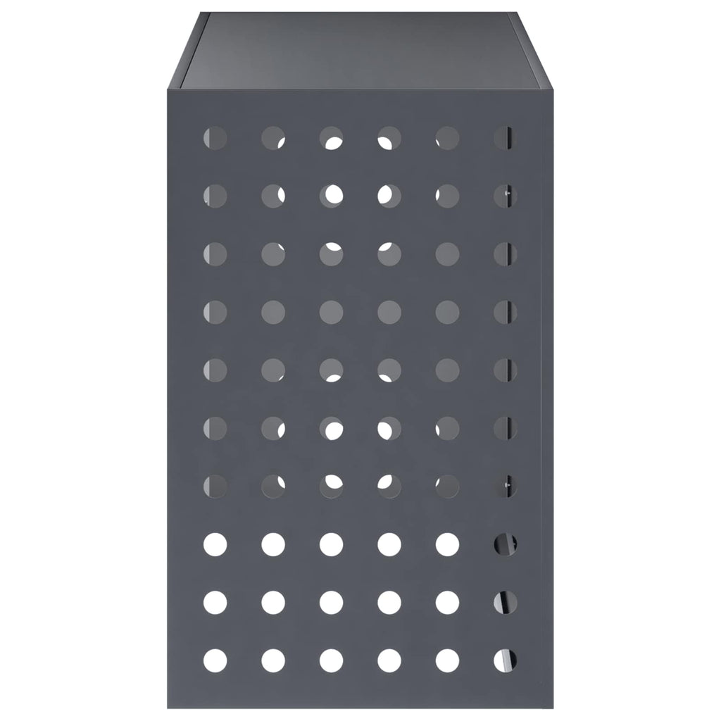 vidaXL Pokrywa do klimatyzatora antracytowy 110 x 50 x 80 cm Stal