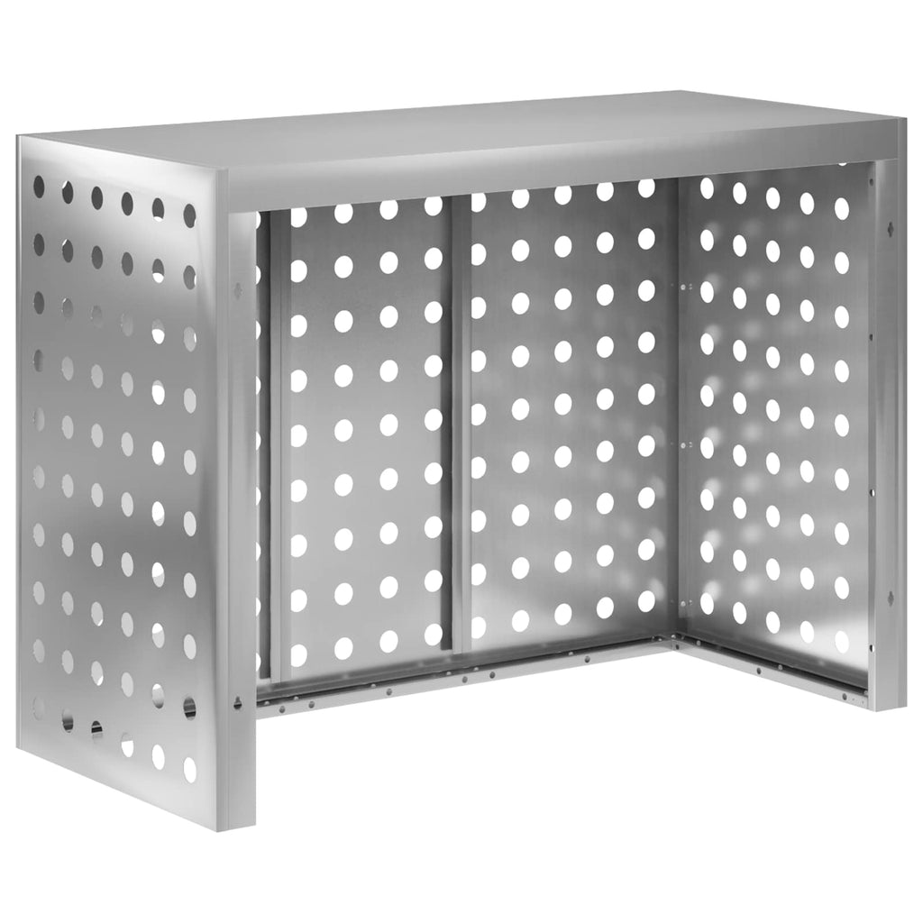 vidaXL Pokrywa do klimatyzatora srebrny 110 x 50 x 80 cm