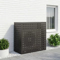 vidaXL Pokrywa do klimatyzatora Czarny 110 x 50 x 105 cm Stal