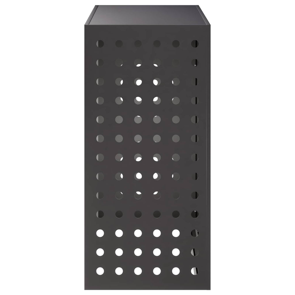 vidaXL Pokrywa do klimatyzatora Czarny 110 x 50 x 105 cm Stal