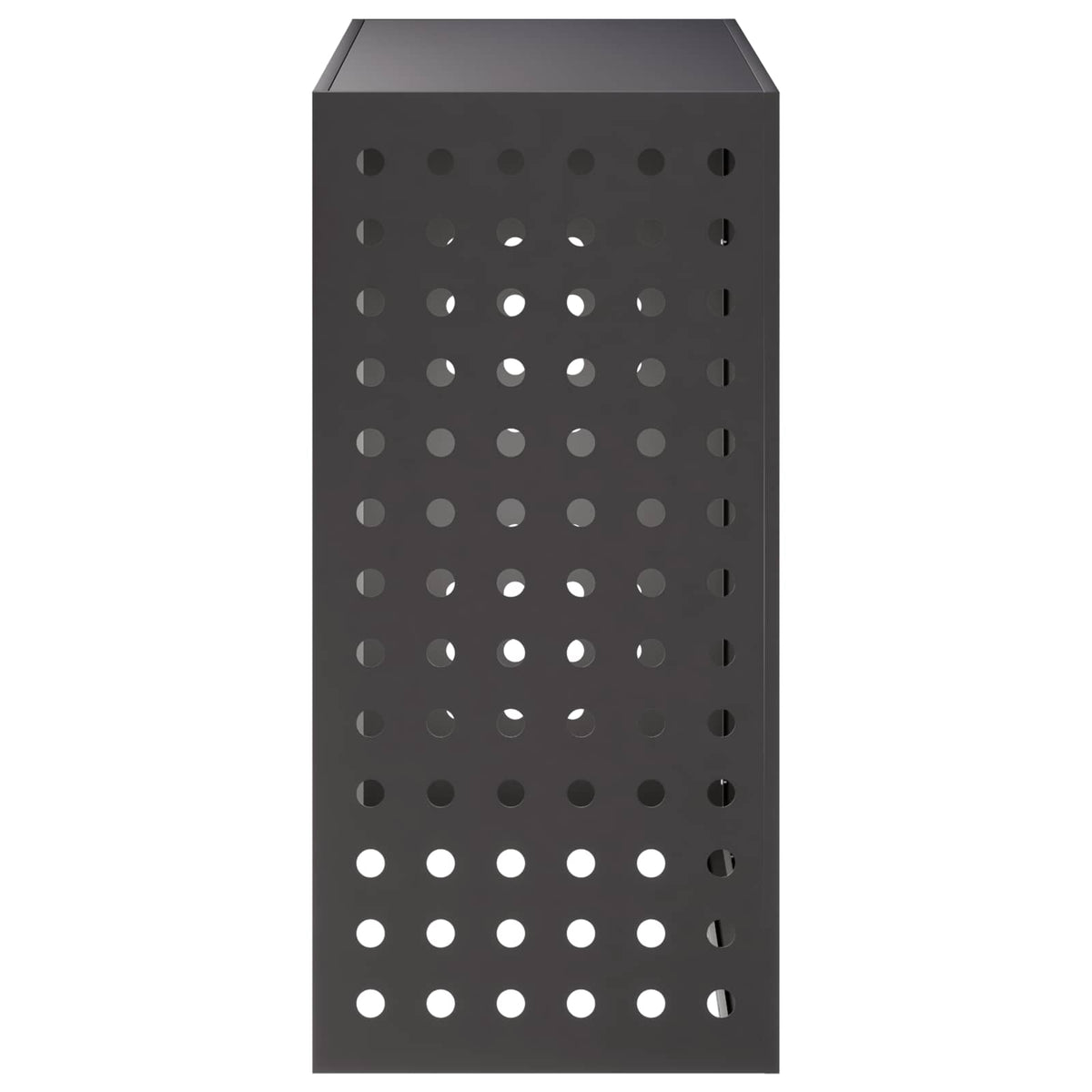 vidaXL Pokrywa do klimatyzatora Czarny 110 x 50 x 105 cm Stal