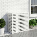 vidaXL Pokrywa do klimatyzatora Biały 110 x 50 x 105 cm Stal