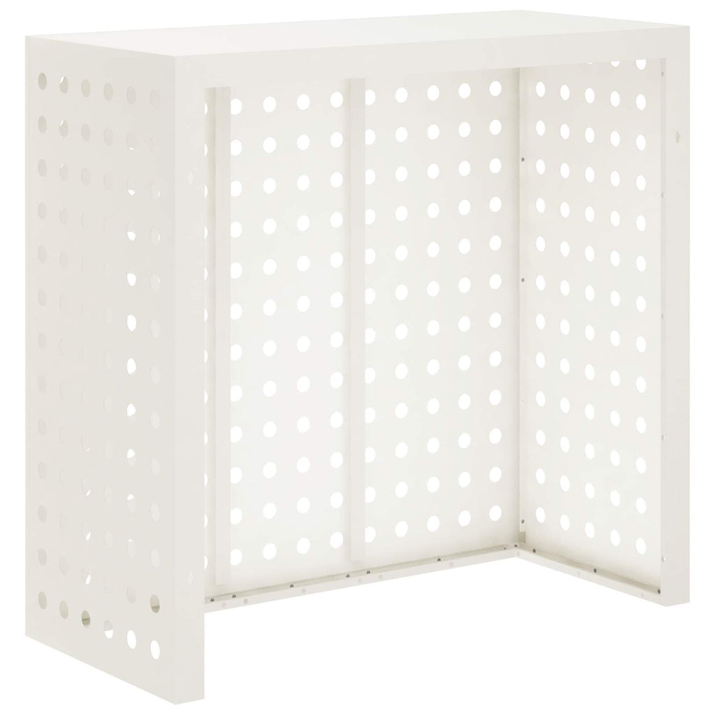vidaXL Pokrywa do klimatyzatora Biały 110 x 50 x 105 cm Stal