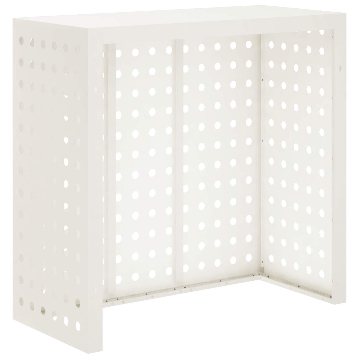 vidaXL Pokrywa do klimatyzatora Biały 110 x 50 x 105 cm Stal