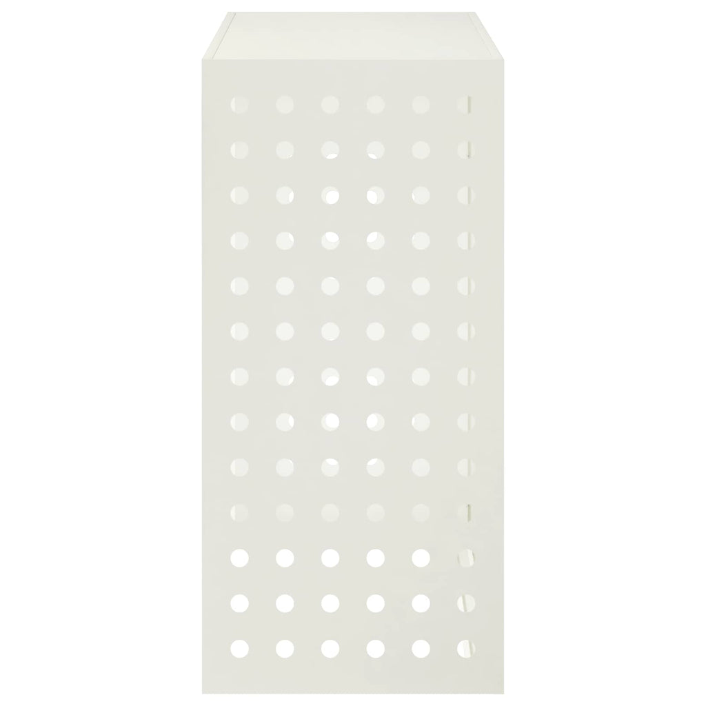 vidaXL Pokrywa do klimatyzatora Biały 110 x 50 x 105 cm Stal