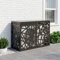 vidaXL Pokrywa do klimatyzatora Czarny 90 x 40 x 60 cm Stal