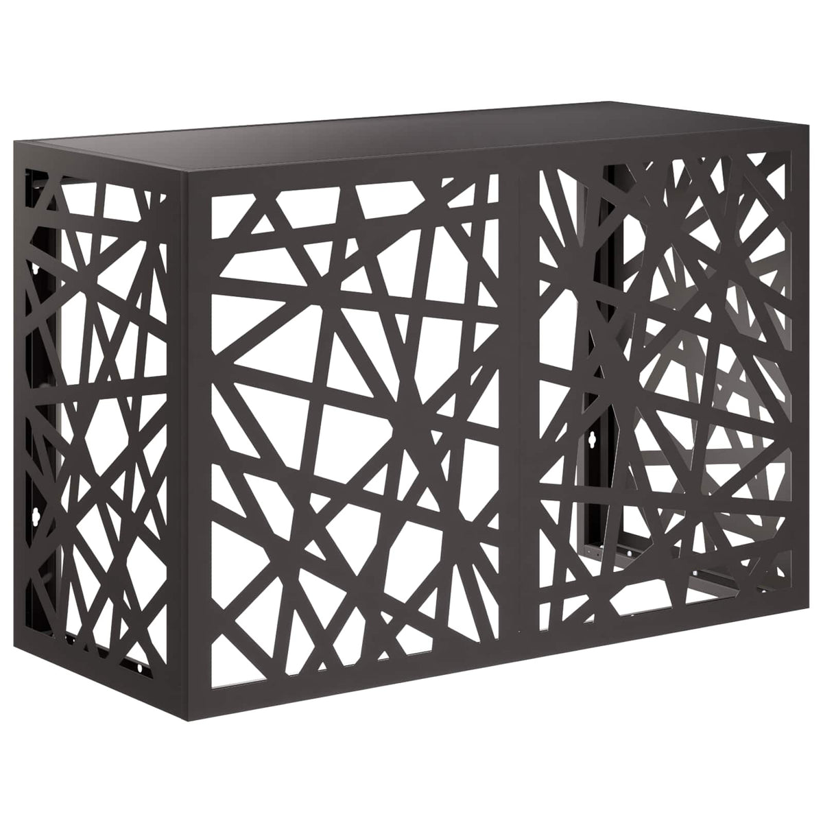 vidaXL Pokrywa do klimatyzatora Czarny 90 x 40 x 60 cm Stal