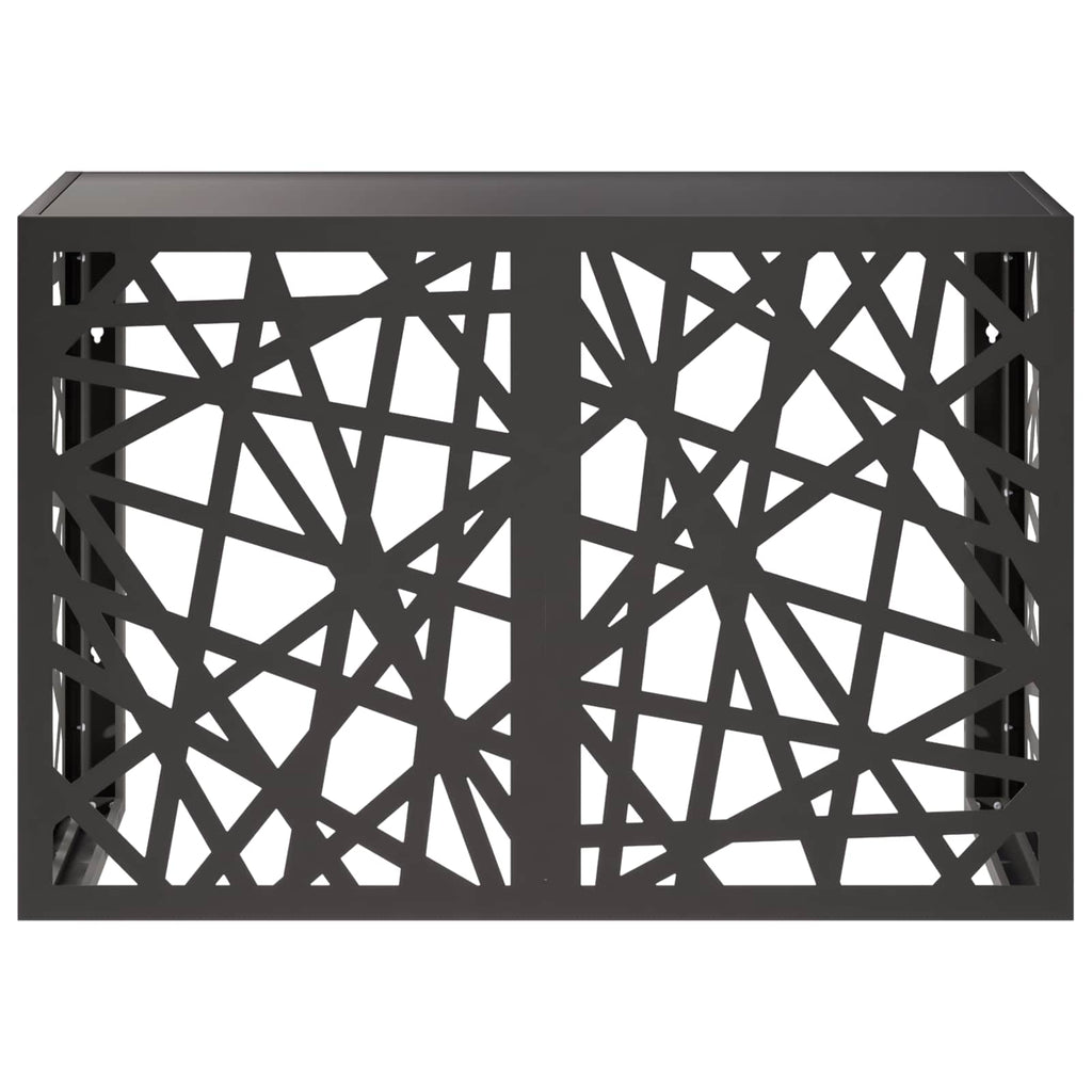 vidaXL Pokrywa do klimatyzatora Czarny 90 x 40 x 60 cm Stal