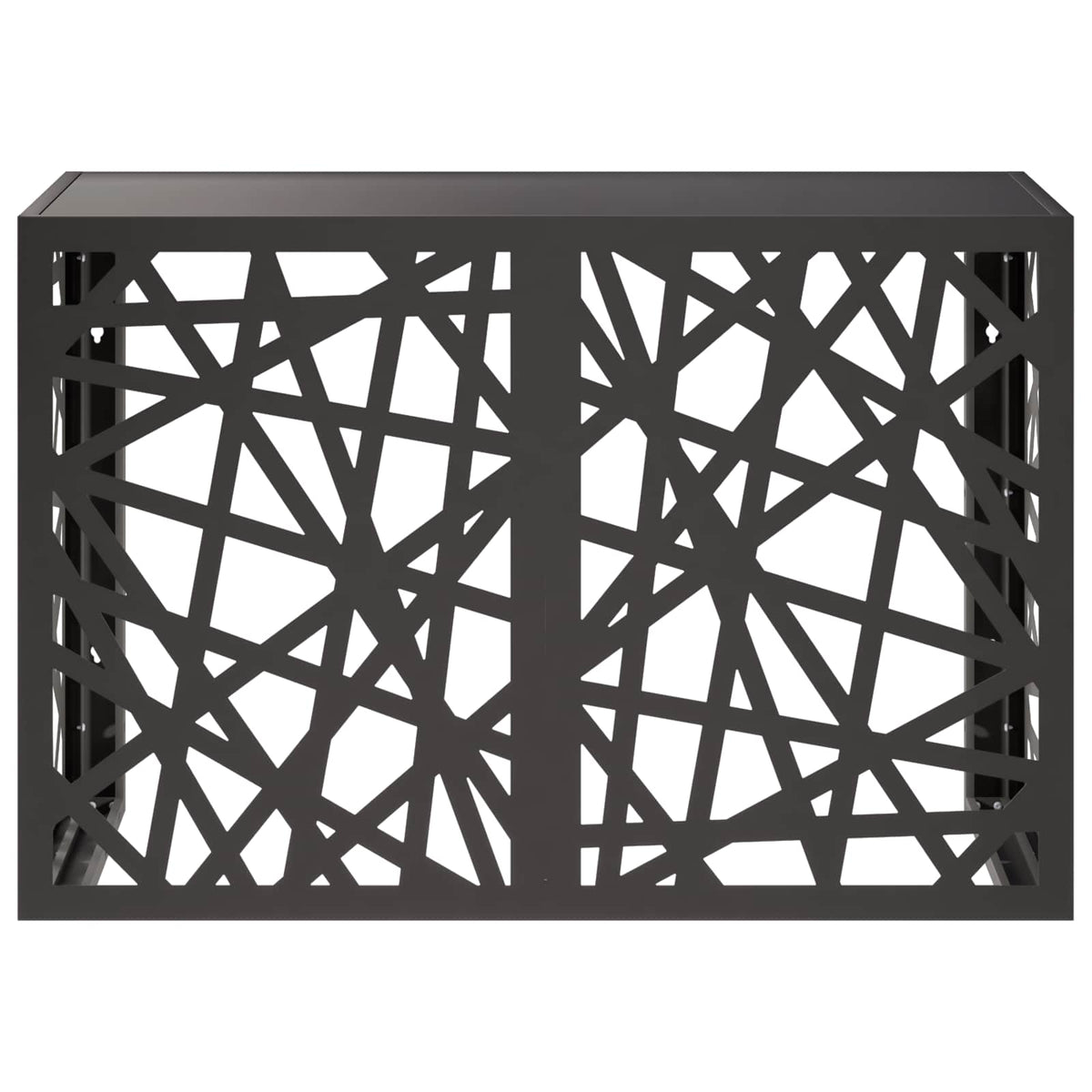 vidaXL Pokrywa do klimatyzatora Czarny 90 x 40 x 60 cm Stal